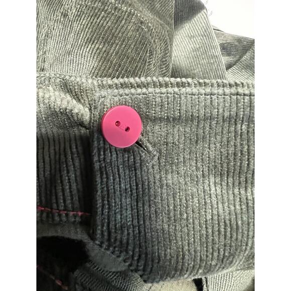 New Anthropologie Maeve Colette Size 28 Cropped Corduroy Wide Leg Pants Green - Picture 8 of 11